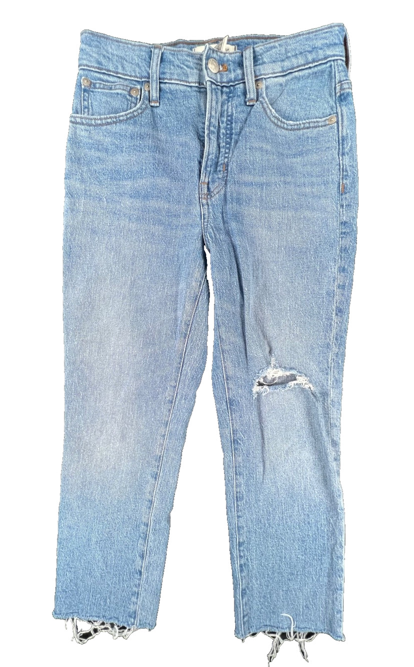 Madewell The Perfect Vintage Crop High-Rise Blue Jeans (25P / Petite)